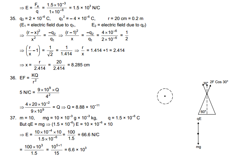 electric field and potential hc verma solutions 15